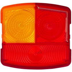 Case - IH 840 9EL137308001 Šviesus objektyvas, raudonas, kvadratinis galinis/dešinis Hella