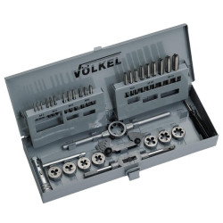 Srieginių sriegtuvų ir štampų rinkinys 3-12 mm HSS 49501VOL