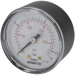 Manometras ø50 1/4" 16/10B 9052801