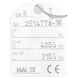 Grandininė pakaba, 2 atramų, 2 m, 10 mm, H210SL2TYP1VKKS