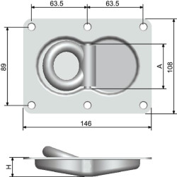 Cinkuota 146 x 108 mm kilpa 709011KR