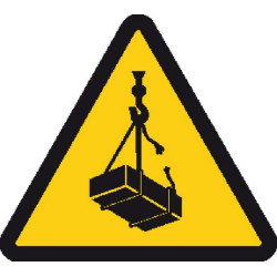 Lipdukas įspėjamasis ženklas pakeltas prekes 200x200mm Brady WB250217