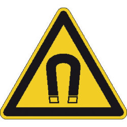 Lipdukas įspėjamasis magnetinio lauko ženklas 50x50mm Brady WB250266