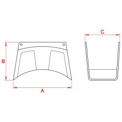 Lengvo metalo sieninis žarnos laikiklis WG7005X
