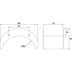 Sieninis žarnos laikiklis BIG AKS11369
