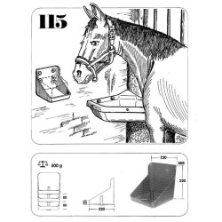 Druskos akmenų laikiklis 10 kg, modelis 115, juodas, 102011507