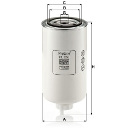 Kuro filtro elementas PL250GJ