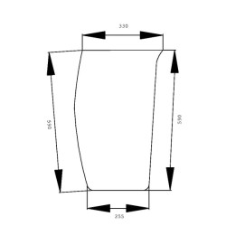 Massey Ferguson 3125 3582162M2 Apatinis priekinis stiklas