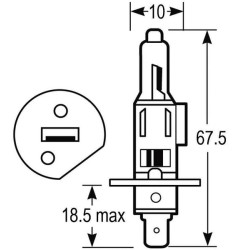 Massey Ferguson Įvairūs modeliai VLC0448 Lemputė H1 12V 55W Vapormatic