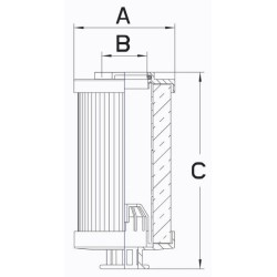 Case - IH Luxxum 110 Tier 4B MY18 R3063058 Hidraulinis filtras
