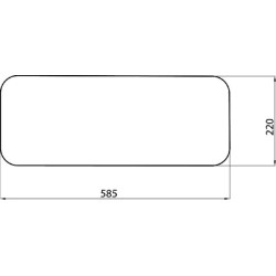 Massey Ferguson 1004T 3304534M1 Apatinis galinis stiklas