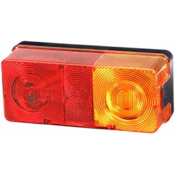 Massey Ferguson 264TS 2SD002582011 Galinis žibintas LH stačiakampis, 12/24V, raudona/oranžinė, užsukamas, 170x62x75mm, Hella
