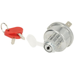 Massey Ferguson 3065 SW10009KR Užvedimo jungiklis su raktu, 12/24V, 4 padėtys, 16A, ašmenų gnybtai