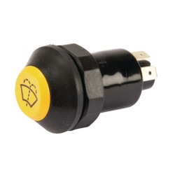 Massey Ferguson 3075 11245100PN Stūmoklinis jungiklis, valytuvų ploviklis, apvalus, geltonas