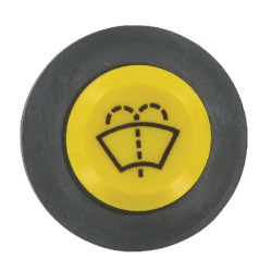 Massey Ferguson 3085 11245100PN Stūmoklinis jungiklis, valytuvų ploviklis, apvalus, geltonas