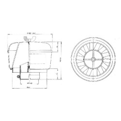 Massey Ferguson 3090 PBH001249 pirminis valiklis su žarnos spaustuku Donaldson