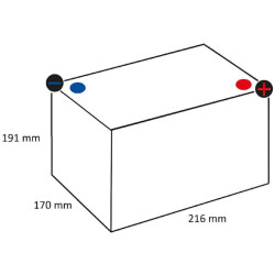 Massey Ferguson TEF20 077015048KR Baterija 6V 77Ah 480A Kramp