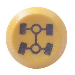 Massey Ferguson 699 11130250PN Stūmoklinis jungiklis, 4WD, apvalus, geltonas