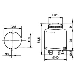 Massey Ferguson 393 14130000 Uždegimo jungiklis 0-1-2-3, Cobo