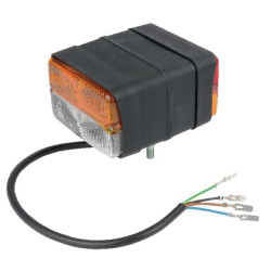 Massey Ferguson 384 04129000 Krypties ir padėties apšvietimas Halogeninis, priekinis/galinis, stačiakampis, raudonas/gintarinis/