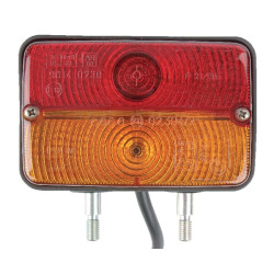 Massey Ferguson 384 04129000 Krypties ir padėties apšvietimas Halogeninis, priekinis/galinis, stačiakampis, raudonas/gintarinis/