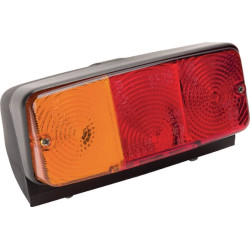 Massey Ferguson 1007 02268000 Galinis žibintas LH stačiakampis, raudonas/gintaras, užsukamas, 160x AMP kištukas, Cobo