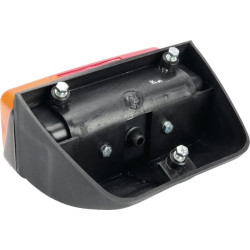 Massey Ferguson 387 02268000 galinis žibintas LH stačiakampis, raudonas/gintarinis, užsukamas, 160x AMP kištukas, Cobo