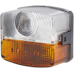 Massey Ferguson 1250 2BE003182091 Krypties ir gabaritinis apšvietimas LH 21W, kvadratinis, 12V, gintaro spalvos/skaidrus, prisuk