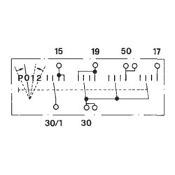 Massey Ferguson 2415 14180100 Uždegimo jungiklis P-0-1-2, Cobo