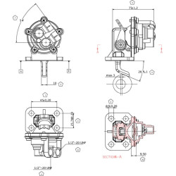 Massey Ferguson 3325 2641808KR Kuro siurblys Perkins