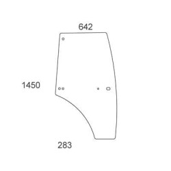 Massey Ferguson 3650 Tier 3 VA431585N Sukomplektuotas durų stiklas