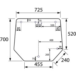 Massey Ferguson 3625 VA374757 Galinis langas