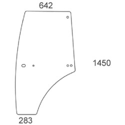 Massey Ferguson 3630 VA431589N Durų stiklas kairysis