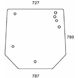 Massey Ferguson 3650 VA206266N Galinis stiklas