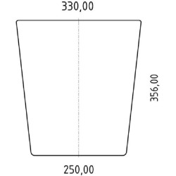 Massey Ferguson 3655 3619172M1N apatinis priekinis stiklas