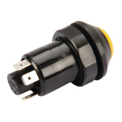 Massey Ferguson 3670 11245100PN Stūmimo jungiklis, valytuvų plovykla, apvali, geltona