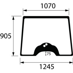 Massey Ferguson 4345 3821747M1N Priekinio lango viršutinė dalis