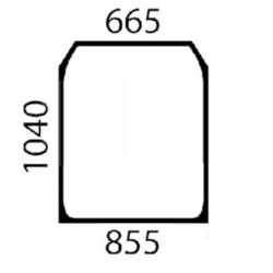 Massey Ferguson 4370 82780225N Cristal delantero