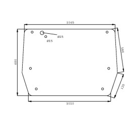 Massey Ferguson 4445 V33118910 Galinio lango viršutinė dalis