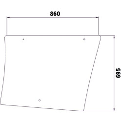 Massey Ferguson 5410 4272766M1N Šoninis langas