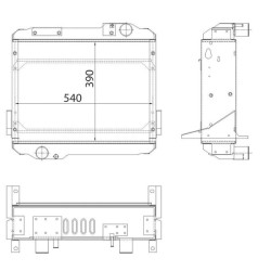Massey Ferguson 5425 3786444M1N radiatorius