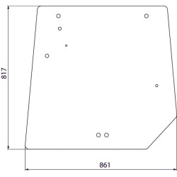 Massey Ferguson 5450 4272761M2N Galinis langas