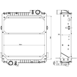 Massey Ferguson 5455 3781115M1N radiatorius