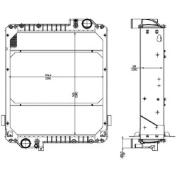 Massey Ferguson 5460 3785830M2N radiatorius