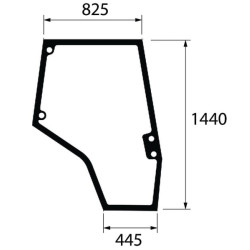 Massey Ferguson 5470 4272771M1N Durų stiklas dešinėje