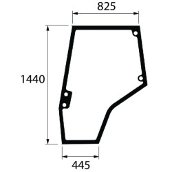 Massey Ferguson 5480 4272770M1N Durų stiklas kairysis