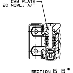 Massey Ferguson 6470 7270050B Teleskopinė veidrodžio rankena