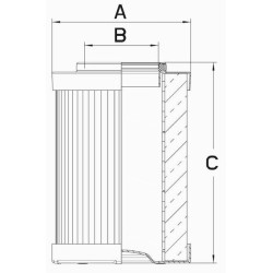 Massey Ferguson 6480 R3052106 Hidraulinis filtras