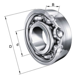 Massey Ferguson 7475 6209C3 gilaus griovelio rutulinis guolis 45x85x19mm INA/FAG