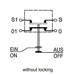 Massey Ferguson 7480 11245640PN Stūmimo jungiklis, apatinė trauklė, apvali, žalia